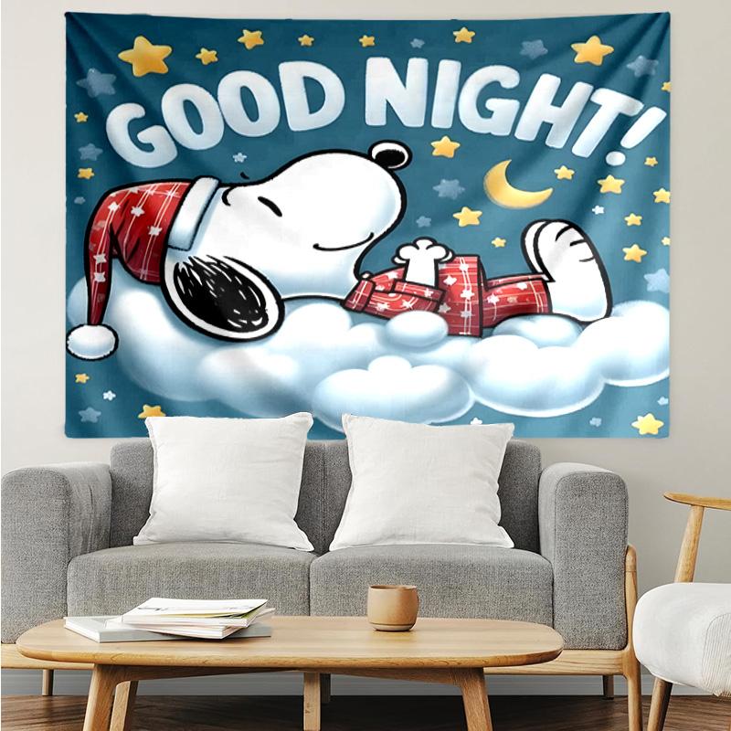 Cute Dog Dreams Under Stars Tapestry Hanging for Bedroom,Livingroom, Playroom,Decor Art Room Wall Tapestry Holiday and Birthday Gifts