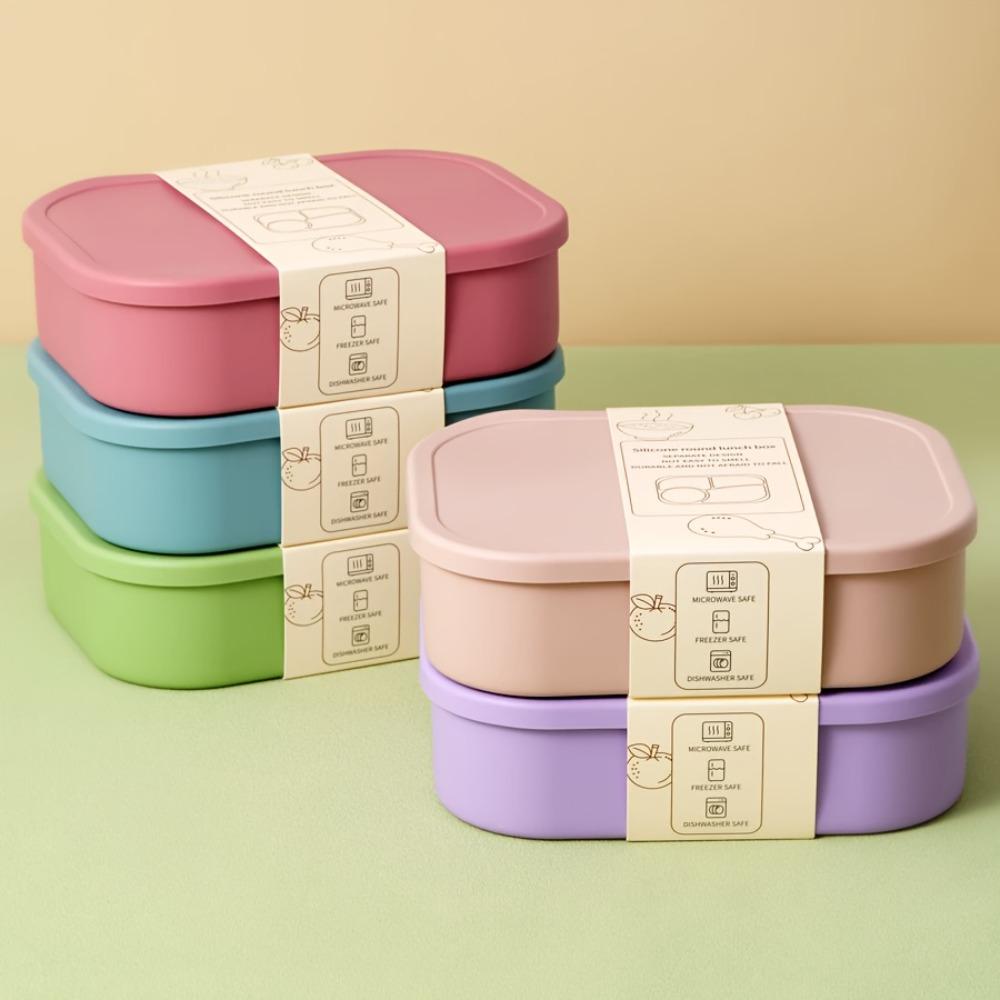 Leak Proof Lunch Container Heat Resistant Picnic Box Portable Food Box Student