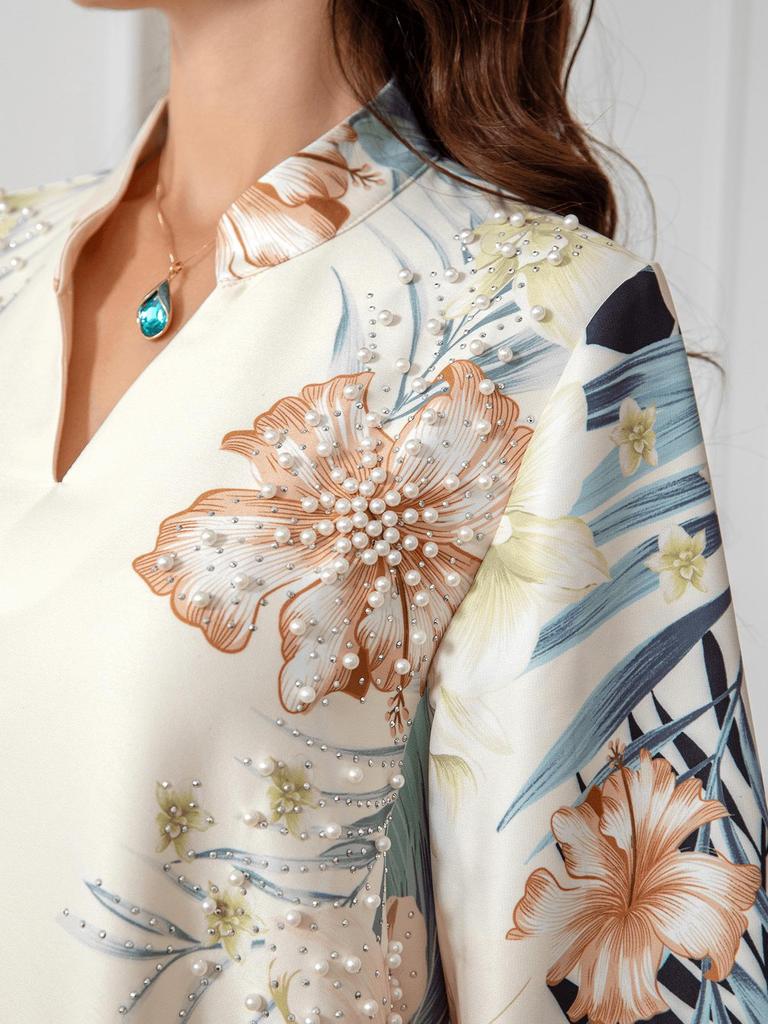 SW0910 Middle Eastern Inspired Muslim Women's Printed Abaya Dress