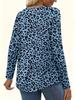 2024 European & American Leopard Print Casual Long Sleeve for Autumn/Winter