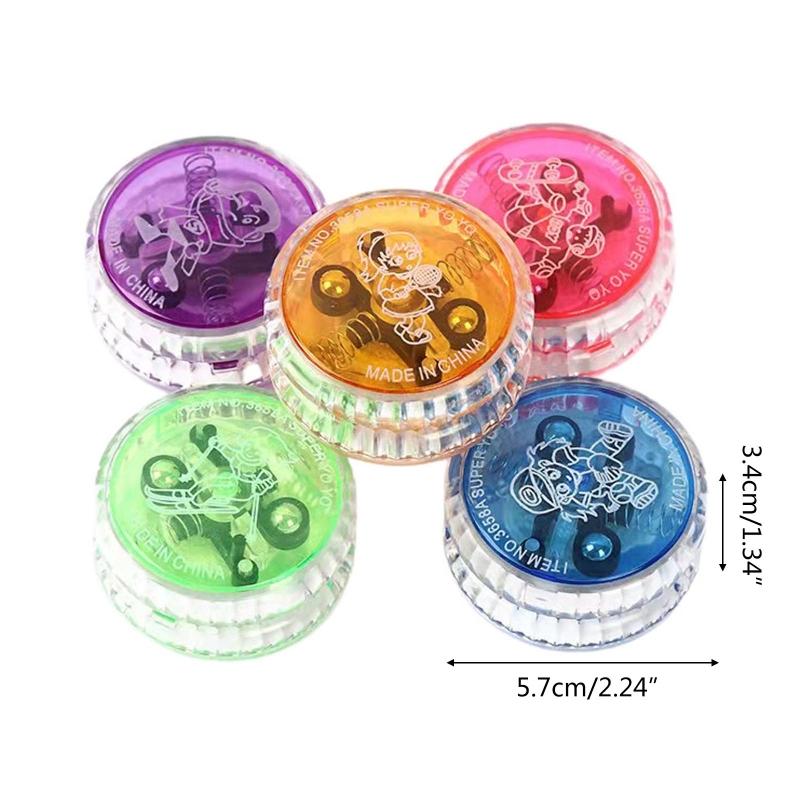 Kids Yo Yo Ball Toy High Responsive LED Yoyo Ball Child Throw Return Finger Education Gift Hand-eye Coordination Toy