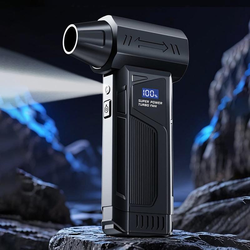 New Wireless Jet Fan Brushless Motor Turbo Air Blower For Car Cleaning With LED Light Digital Display Portable Outdoor Use
