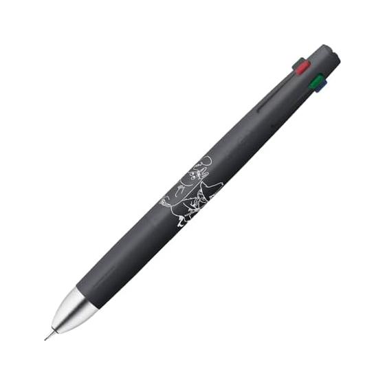 Zebra Blen 4+S Moomin Limited Edition 0.5mm 4-Color Ballpoint Pen + Mechanical Pencil, Black Barrel