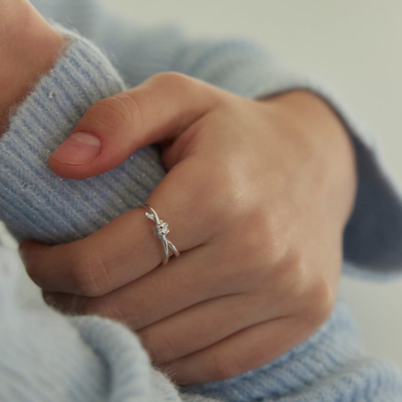 murmur [925silver]Twist rope ring