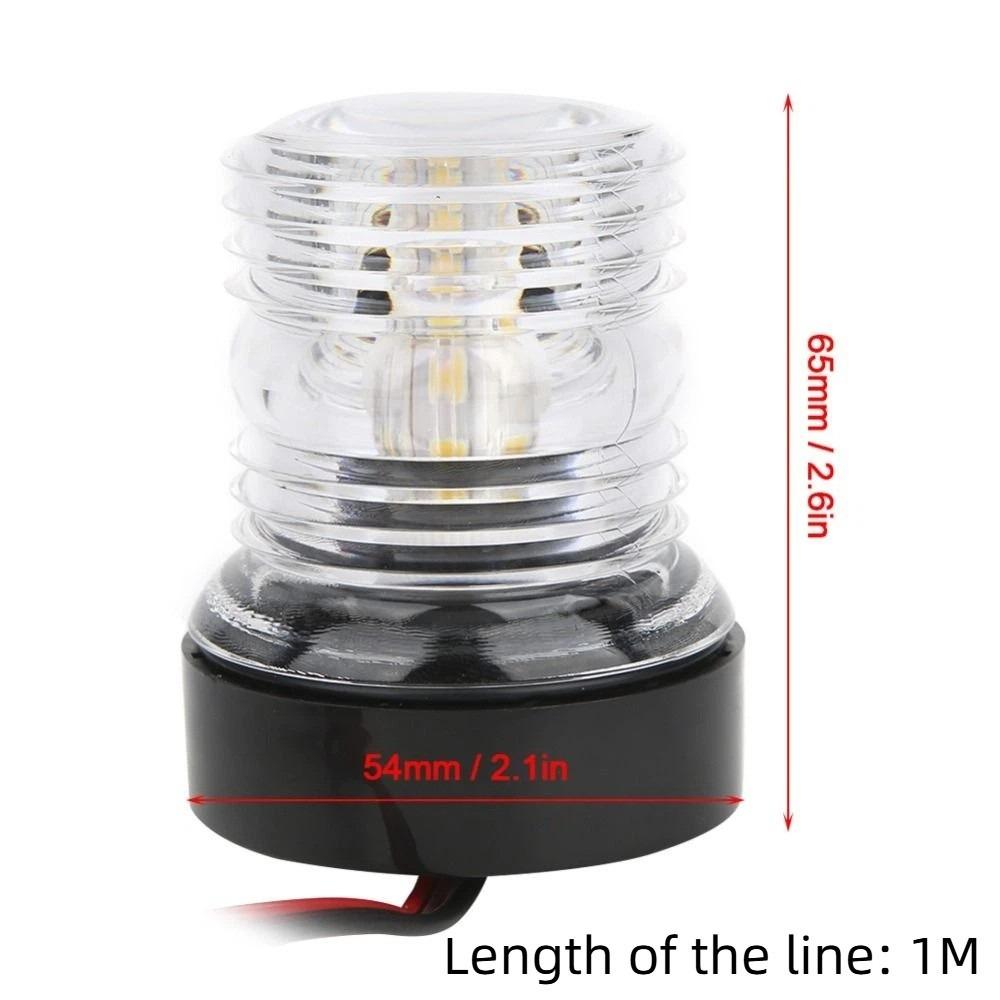 

White LED Anchor Light All-Round Light Marine Boat Light Boat Accessories Yacht Lamp Marine Use 1M wire