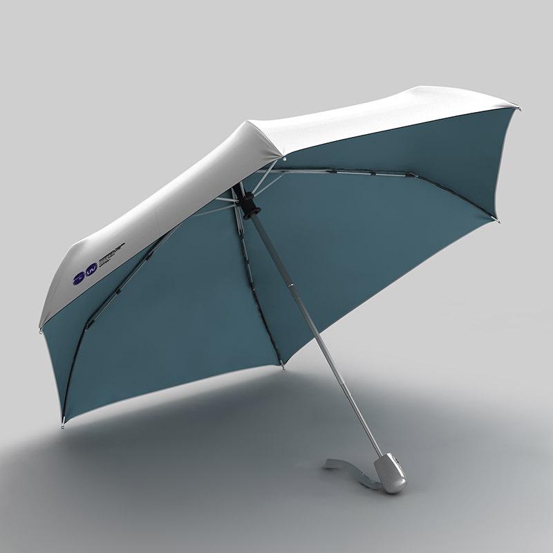 Umbrelă Compactă Automată OLYCAT Argintiu Titan - Protecție UV Umbrelă de Ploaie și Soare