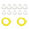 Lawn Mower Small Engine Oil Bubble Fuel Pipe Kit Compatible with Chainsaws Trimmers Snow Blower Carburetor Replacement Parts