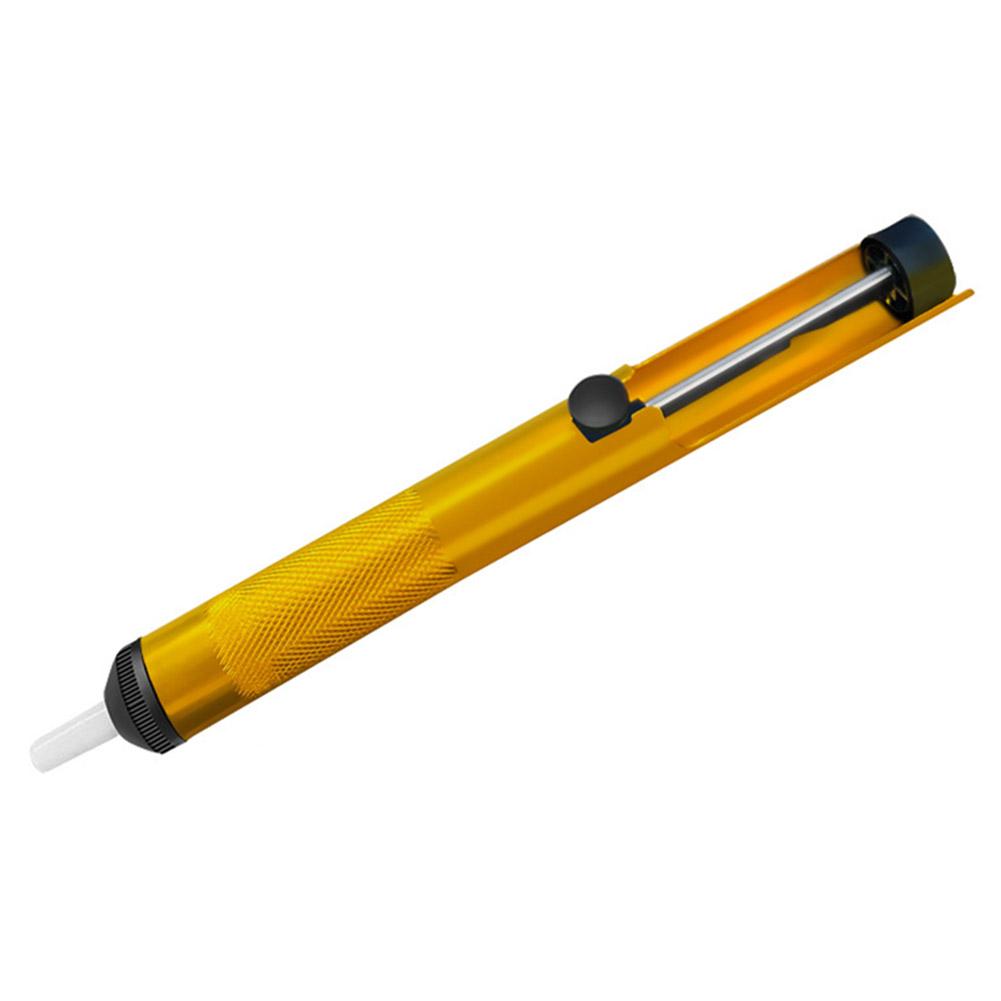 Gold Aluminum Metal Desoldering Pump Suction Solder Sucker Pen for Digital Appliance Integrated Circuit Repair