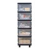 4-Layer Plastic Drawer Storage Cart