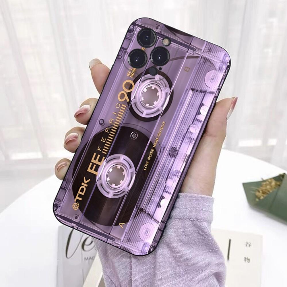 Vintage Cassette Tape Phone Case For IPhone 16 15 14 11 12 13 Mini Pro XS Max Cover 6 7 8 Plus X Funda Shell