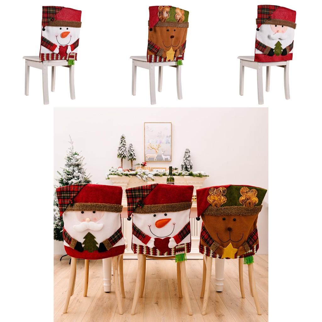 And Soft Colorful Christmas Chair Covers Adorned With Whimsical Reindeer Snowman