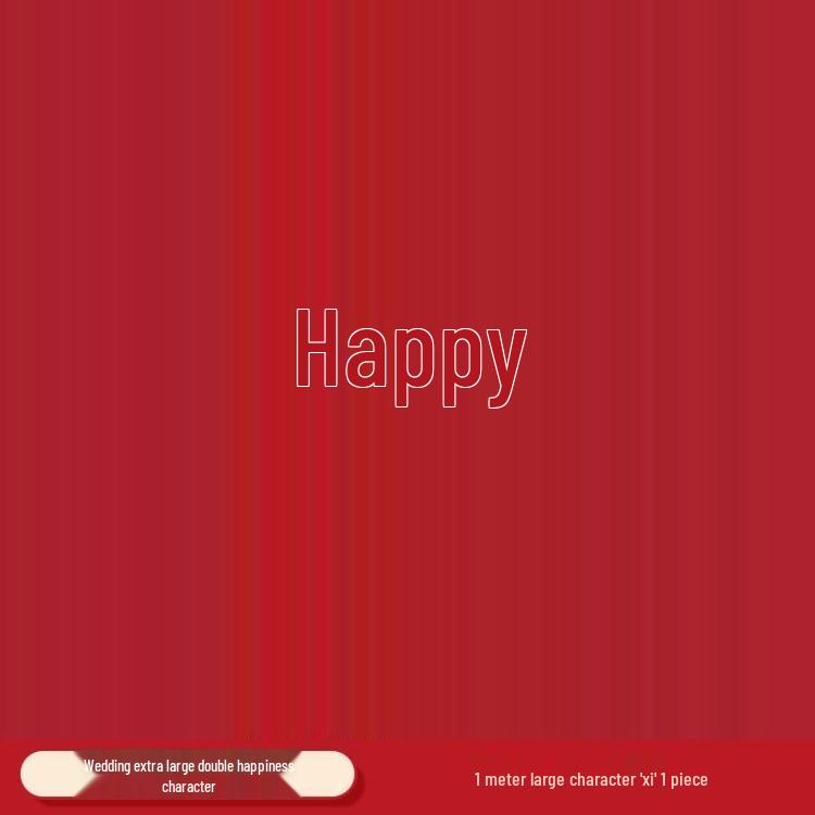 

Double Happiness Wall Stickers for Wedding Bedroom Decor