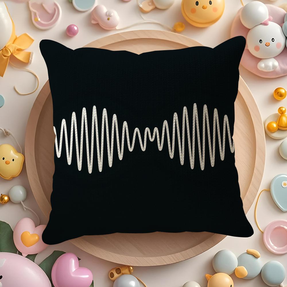 A-Arctic M-Monkeys Band Cushion Cover Natural Linen Organic Fabric Double-Sided Printing Sofa Home Decor Gift Pillow Cover