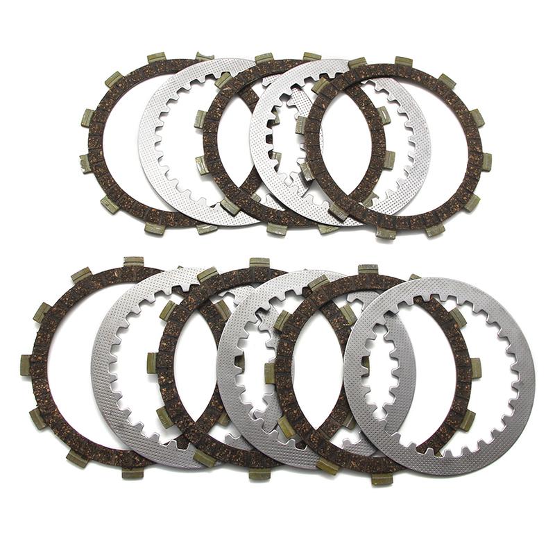 Motorcycle Clutch Friction Steel Plates Kit For Yamaha SR250 TT250 XT250 Vintage Dirt Bike Enduro Engine Clutch Disc 5Y1‑1632100