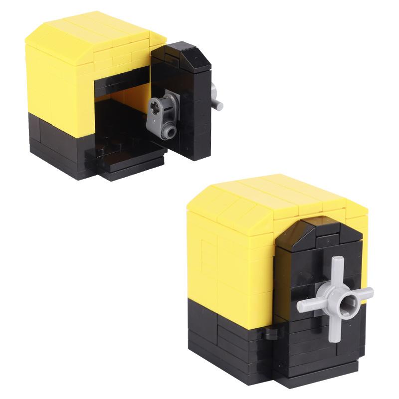 MOC Bricks Accessories City Supermarket Shop Store Building Blocks Street View Drink Food Vegetable Food Dessert Blocks Printed