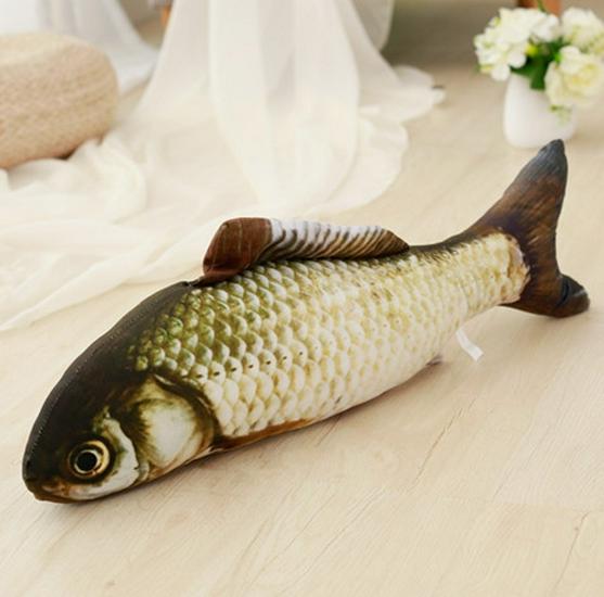 Creative Cartoon Carp Pillow: Back Support & Pet Toy - Valentine's Day Gift for Girls