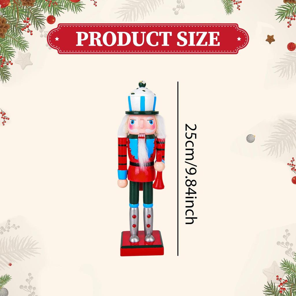 Christmas Decoration Standing on A Base Nostalgic Doll for Desk Centerpiece