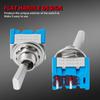 DaierTek Mini Toggle Switch SPST Miniature Small Flat Toggle Switch ON/Off 2 Position 2 Pin 6A 125VAC 3A 250VAC for Car Truck Household Appliance