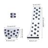3Pcs Auto Brake Pedal Non-Drilling Cover Footrest Pad for  Lander 2020-2022ES/LS 2020-2022