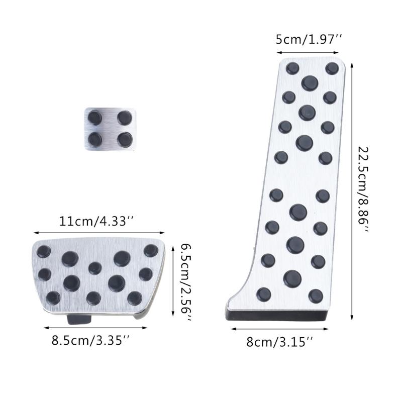 3Pcs Auto Brake Pedal Non-Drilling Cover Footrest Pad for Lander 2020-2022ES/LS 2020-2022