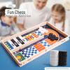 Douyin Bounce Chess: Parent-Child Interactive Wooden Bullet Beads Ejection Toy