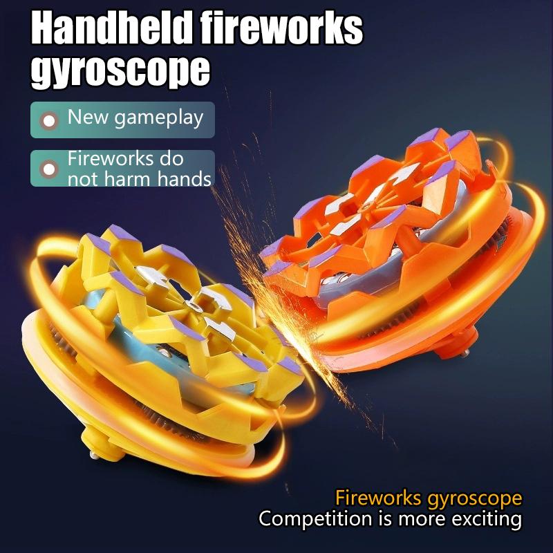 1 Stück Kreativität Stressabbau Reibungsbeschleunigung Kollision Aufleuchten Funken Drehend Teenager Handkreisel Kindergeschenk