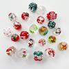 Hand-Painted Drip Glaze Glass Beads: Christmas Ornament & Phone Lanyard Accessories