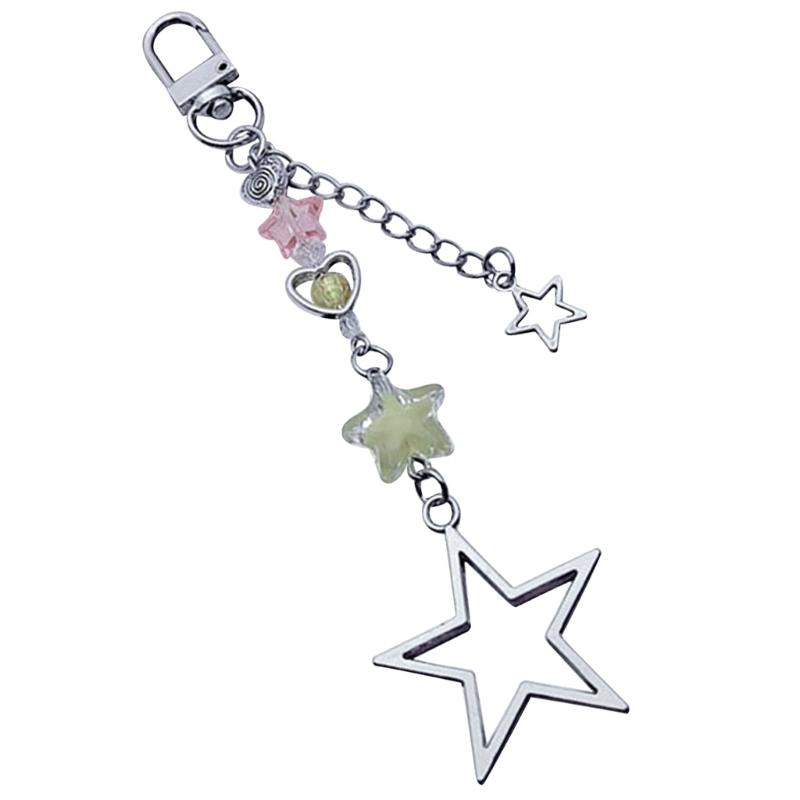 

Cute Star Beaded Phone Charm Phone Pendant Stylish Accessory Alloy Material Phone Jewelry Gift for Fashion Girls Women 1