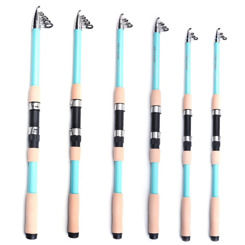 FTK Undițe de pescuit spinning din fibră de sticlă 2.1M/6.88FT-4.5M/14.76FT Undițe telescopice pentru sporturi în aer liber - Undițe portabile