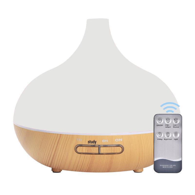"Smart Wood Grain Aromatherapy Humidifier & Air Purifier for Home and Bedroom"