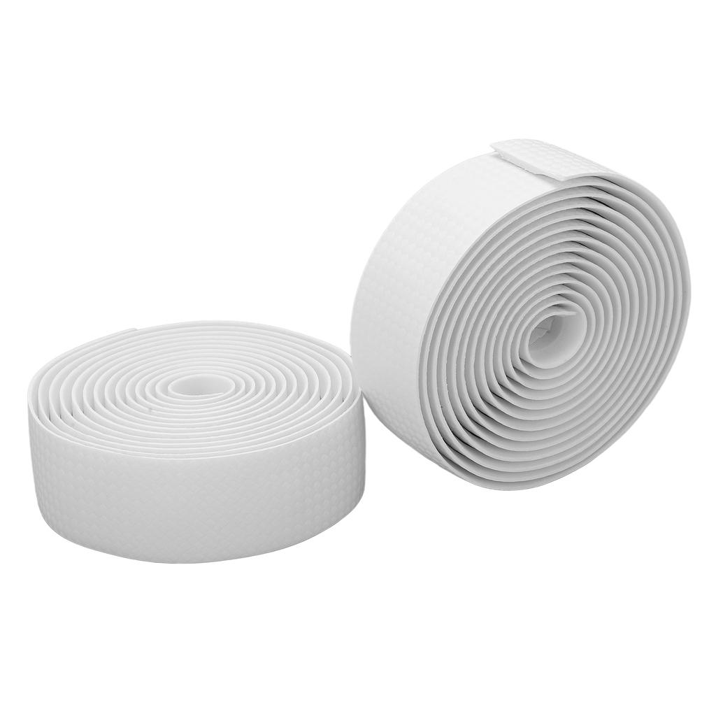 EVA Bicycle Handlebar Tape Bike Cycling Handle Wrap PU Leather Anti Skid Shock Absorption for Drop BarWhite
