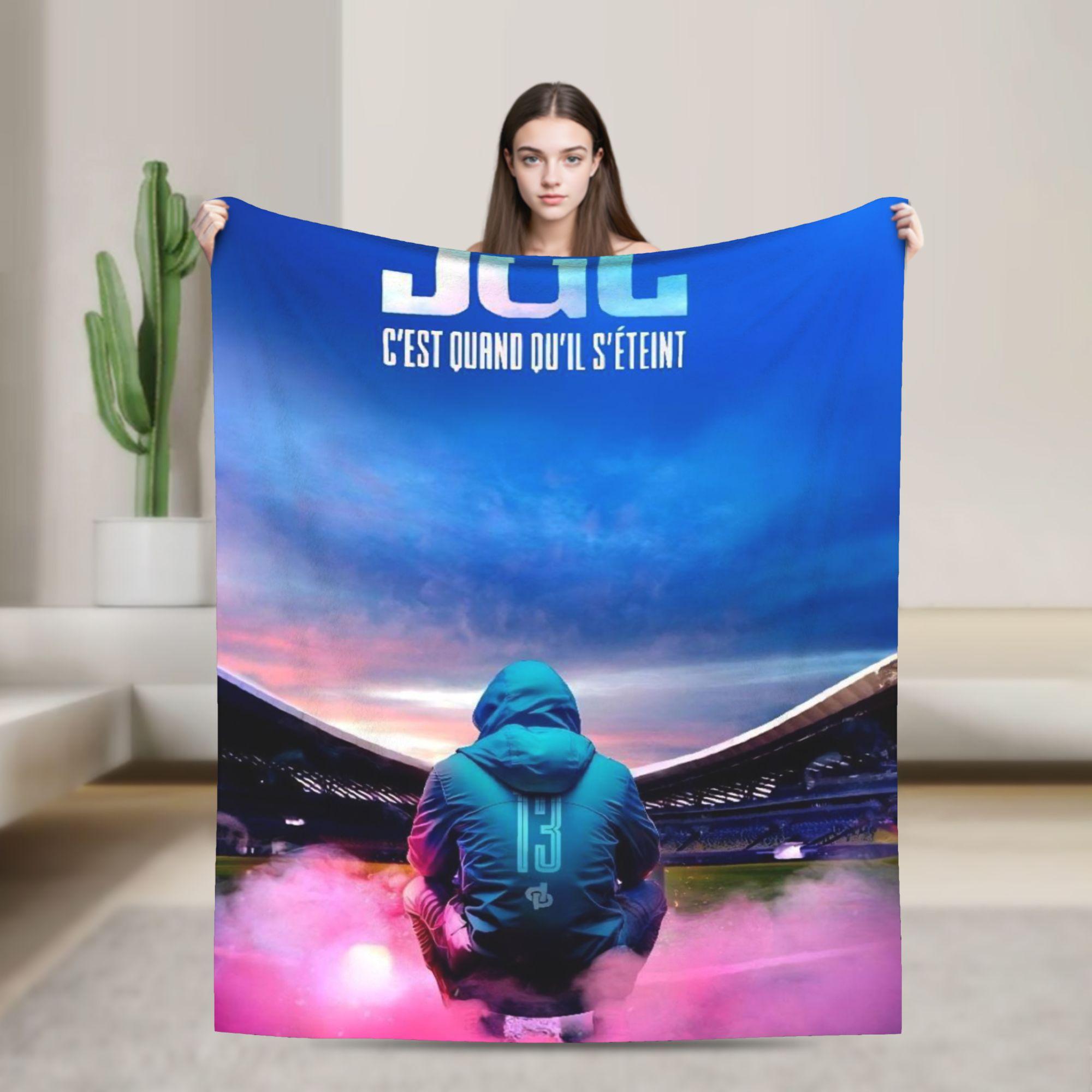 

Design JUL Flannel Blanket Warm Soft Bedding Throws for Couch Bed Travel Office Fluffy Bedspread Sofa Bed Cover 30x40in
