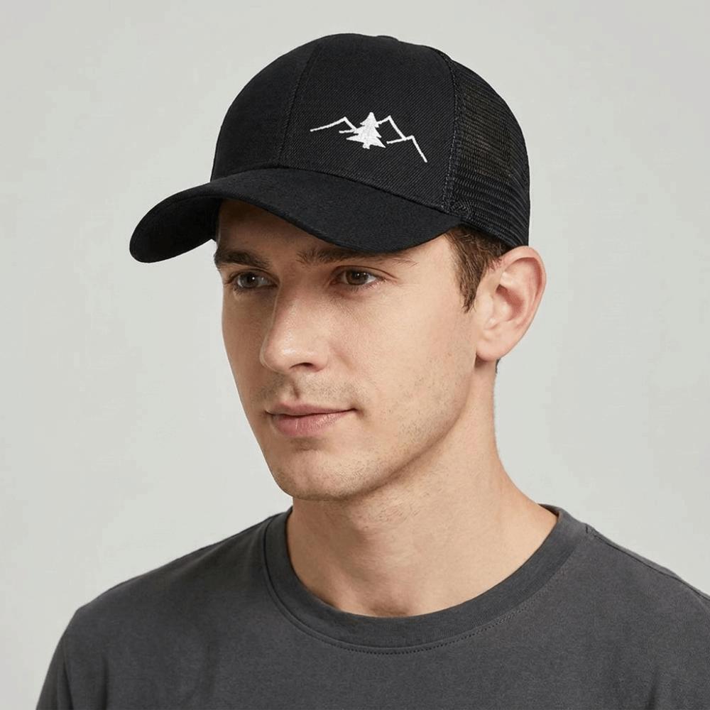 Atmungsaktive schnelltrocknende Baseballkappe Verstellbare Snapback-Mütze Kreative Trucker-Mütze Angeln