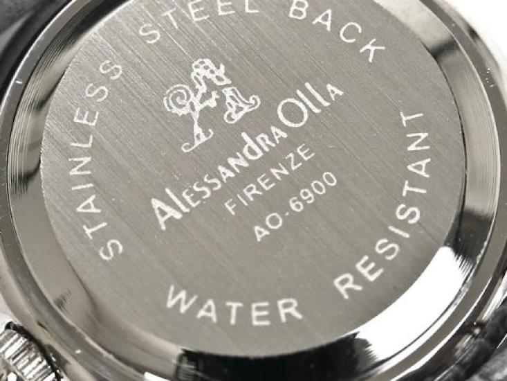 Alessandra Olla AO-6900 BR Women's Watch with 2 Diamonds