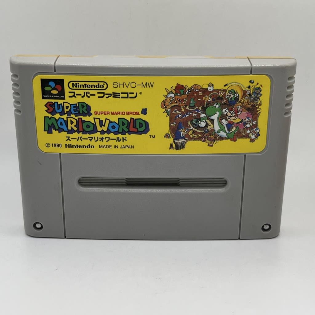 Used Super Mario World SFC SNES Super Famicom SHVC-MW Tested Working Nintendo Action NTSC-J Super Nintendo Cartridge