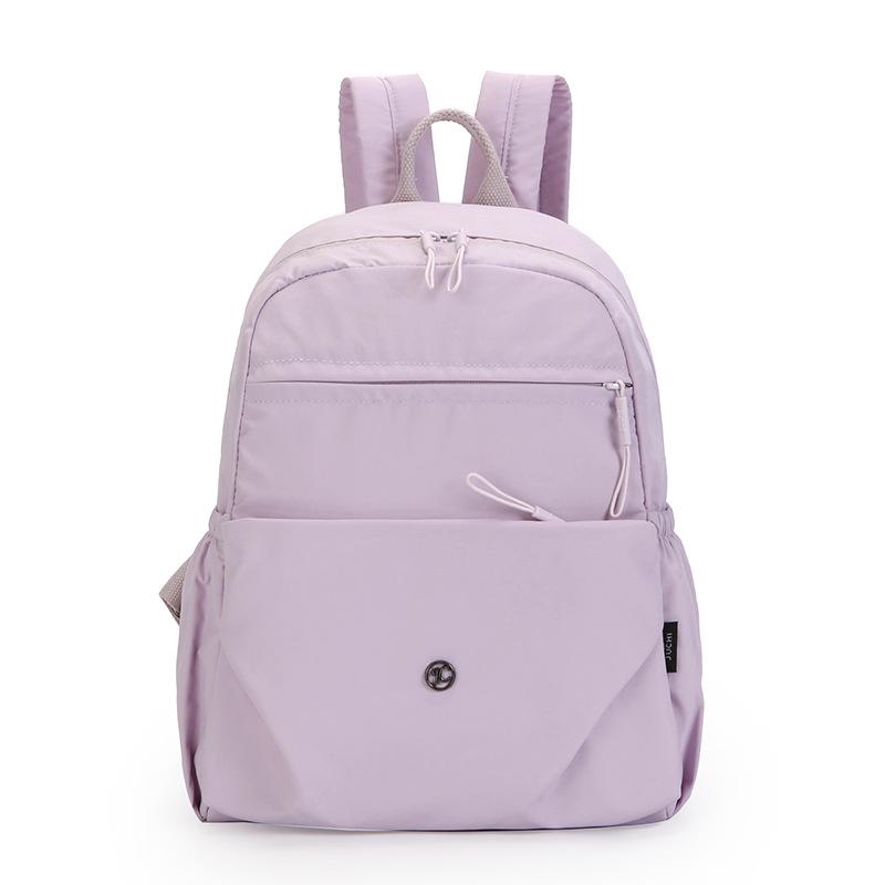 Macaron Color Backpack - Solid Candy Hues for Students