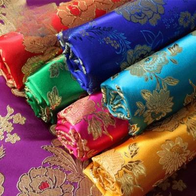Spun Gold Silver Jacquard Cloth Ancient Han Costume Cheongsam COS Clothing Fabric Brocade Stage Clothing Accessories