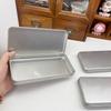 Silberne Aquarell Portionierboxen Tragbare Leere Blechdose Farbe Aquarell Aufbewahrung und Verpackung Kritzelkunst Malwerkzeug