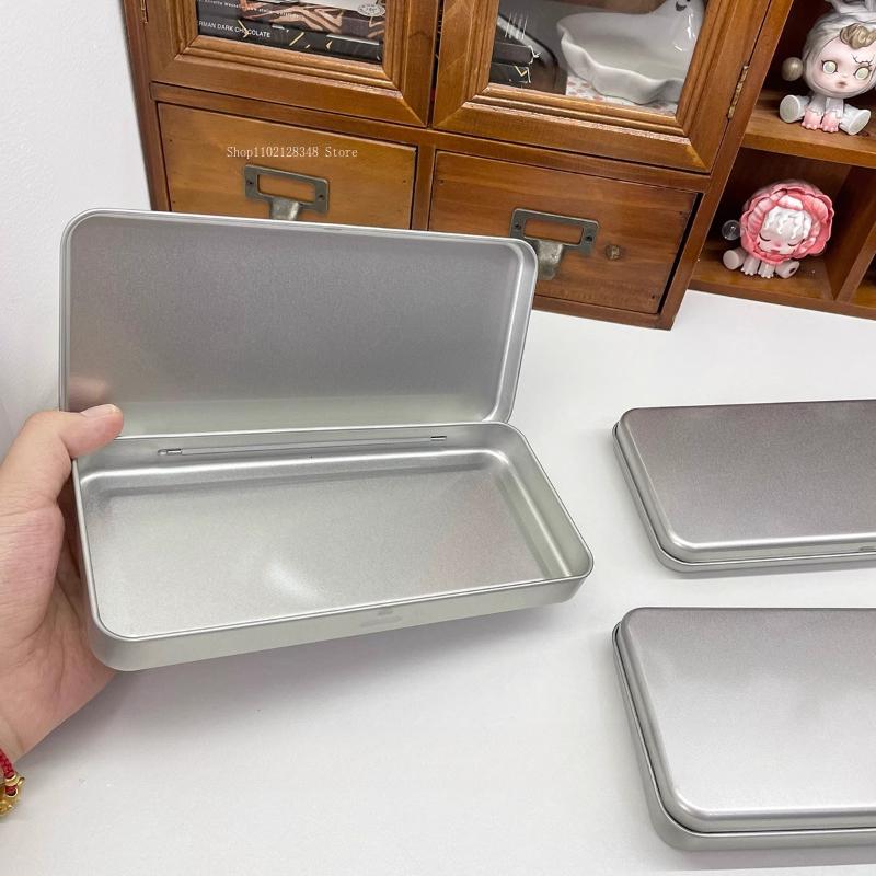 Silberne Aquarell Portionierboxen Tragbare Leere Blechdose Farbe Aquarell Aufbewahrung und Verpackung Kritzelkunst Malwerkzeug