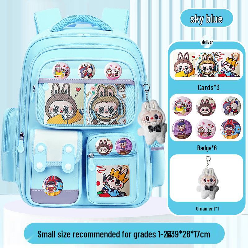 Lightweight Large Capacity Backpack for Grade 1-6 Students, Boys or Girls