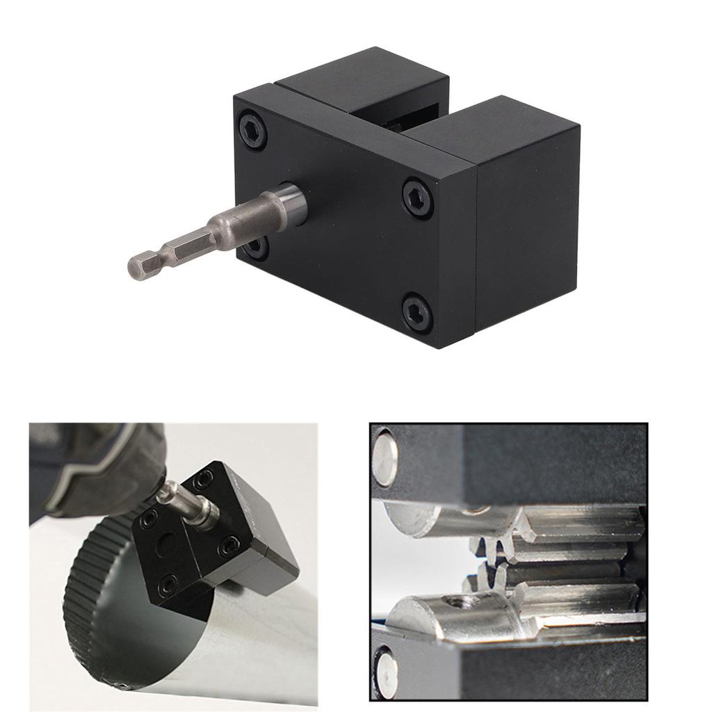 For Impact Power Assisted Pipe Crimper Built for Efficient HVAC Duct Swaging with Hex Shank and Shock Drive System