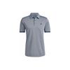 Adidas Polo Shirts Men's White Navy Blue Polo Collar Moderate Straight Fit HF6109