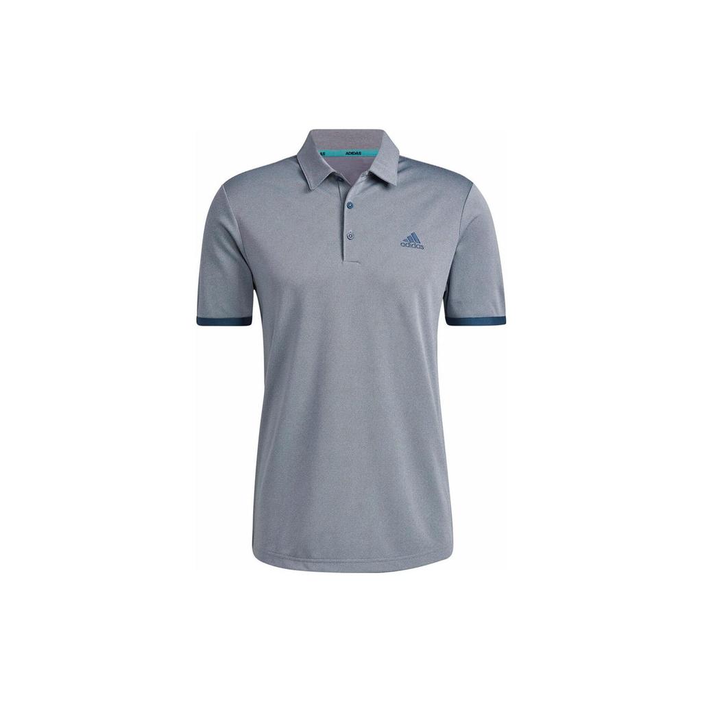 Adidas Polo Shirts Men's White Navy Blue Polo Collar Moderate Straight Fit HF6109
