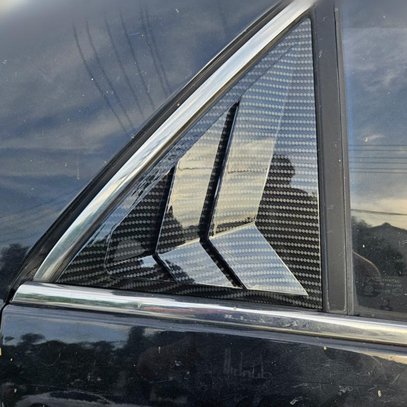 Für Honda Accord 7. Limousine 2003-2007 Auto Heckklappen-Jalousie Seitenfenster-Rollladenabdeckung Zierleiste Aufkleber Lüftungsschaufel ABS Karbonfaser-Stil