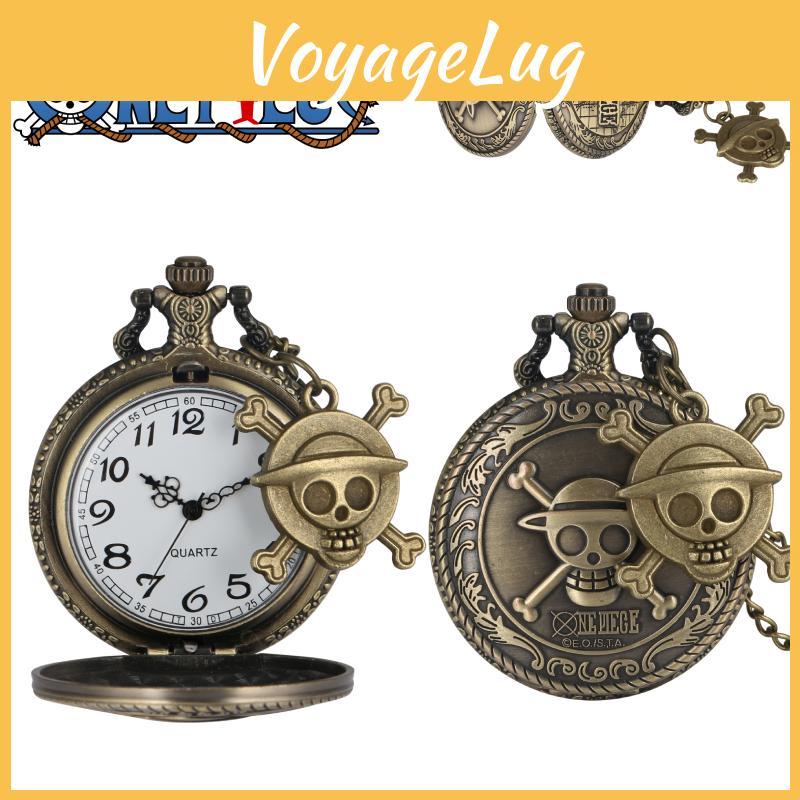Anime One Piece Luffy Quartz Pocket Watch Retro Design With Prominent Logo Perfect Gift For Fans Lightweight And Portable Multi-functional