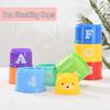 Rainbow Tower Stacking Cups: Educational Toy for 1-3 Year Olds