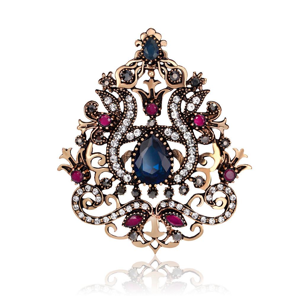 

Vintage Geometric Pin With Electroplated Alloy For Womens Fashion Accessories синій