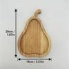 Wood Squirrel Wooden Snack Tray Squirrel Fruit Shape Double Dish Holder  Home Decor