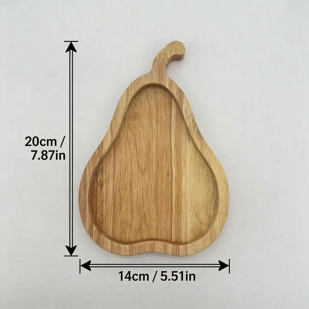 Wood Squirrel Wooden Snack Tray Squirrel Fruit Shape Double Dish Holder Home Decor