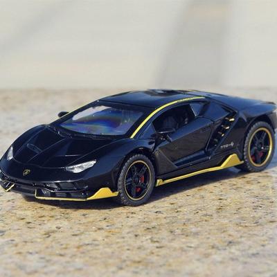 Lamborghini Centenario LP770-4 Supercar Simulare Diecast & Vehicule Jucărie Sunete & Lumină Mașină cu Tragere Înapoi 1:32 Model de colecție din aliaj